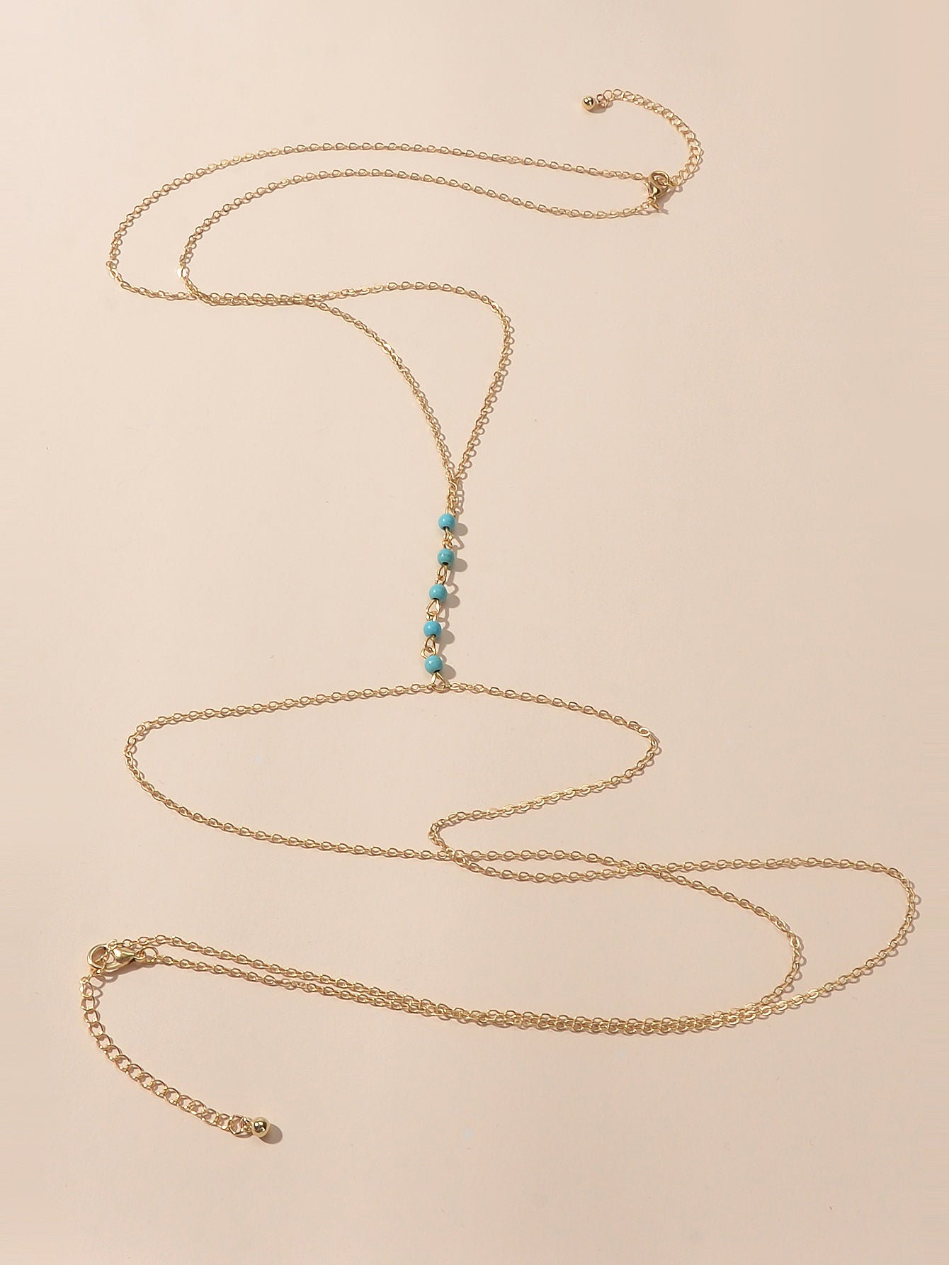 Sexy Turquoise Gold Silver Body Chain Beach Bikini Belly Waist Body Jewellery-1