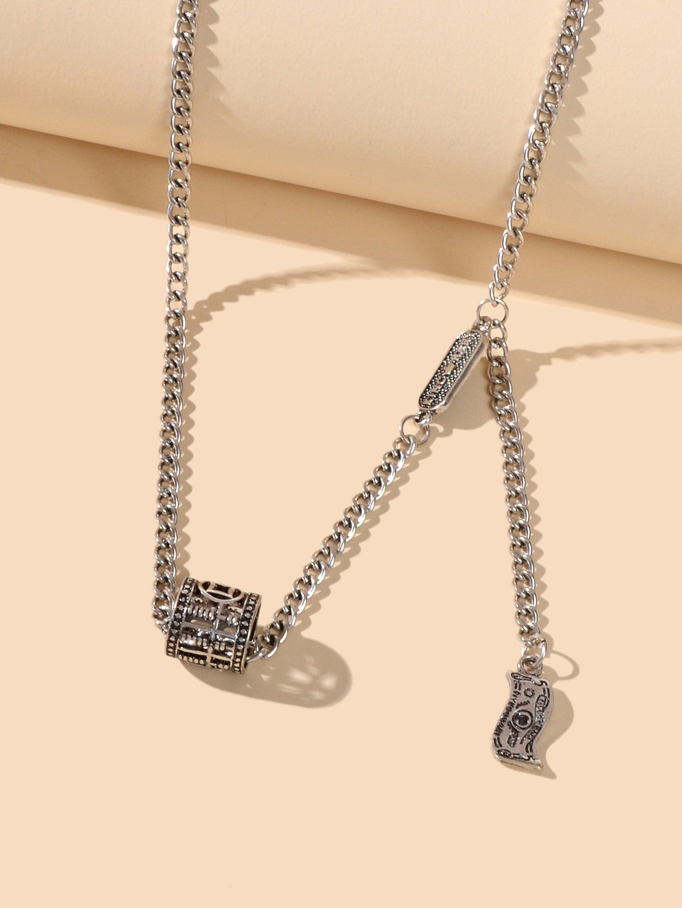 Vintage Designer Collana Argento Antico