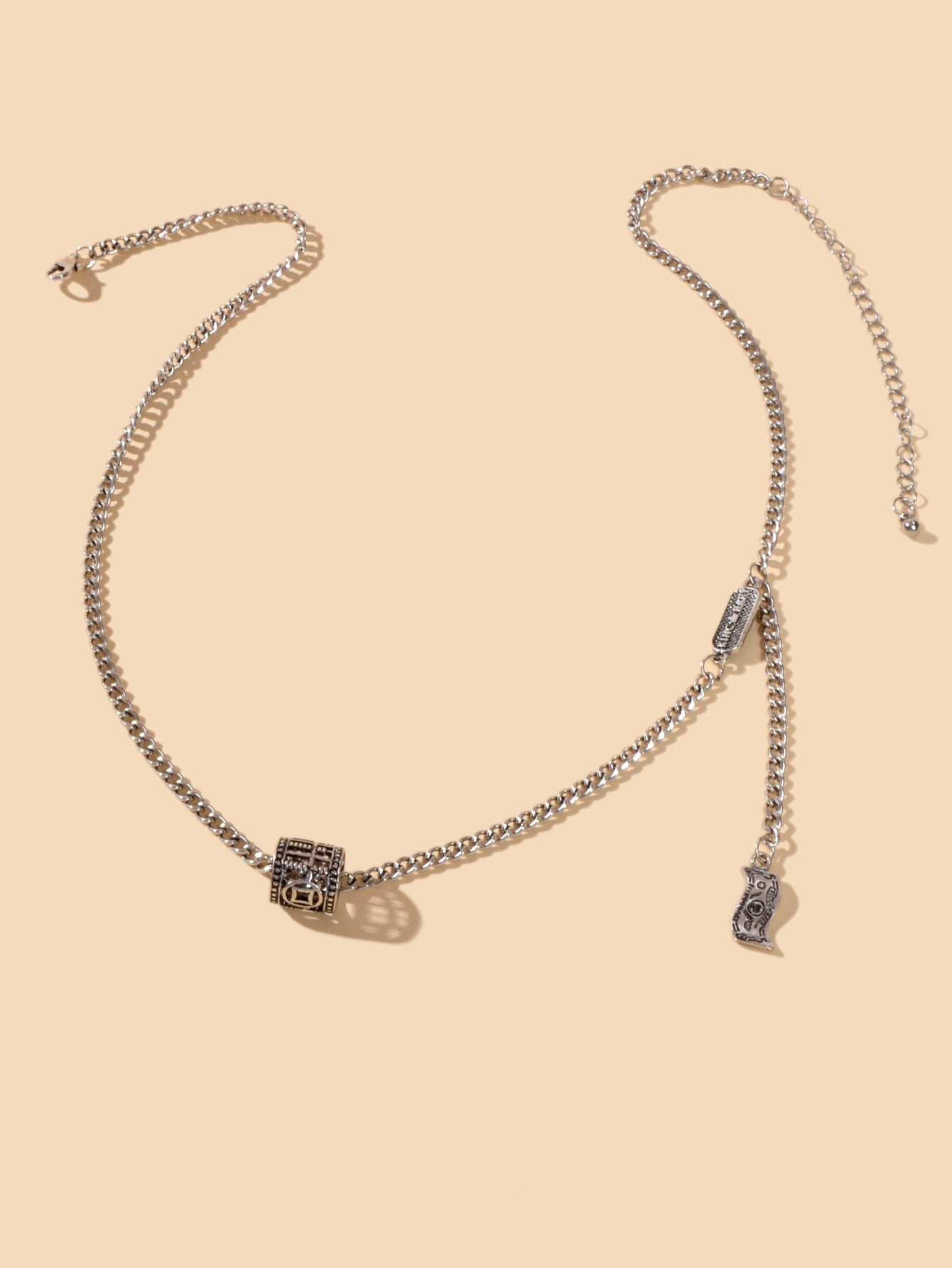 Vintage Designer Collana Argento Antico