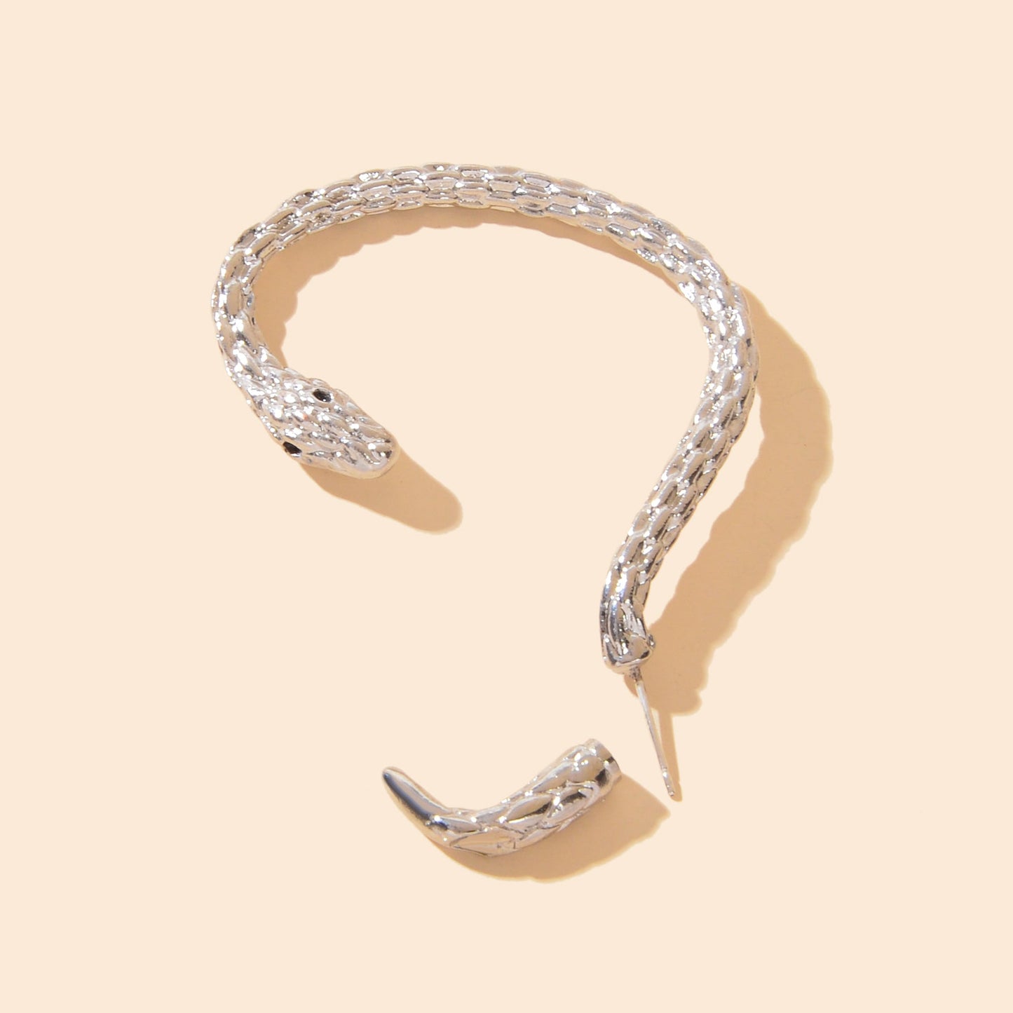 Orecchino a Serpente Effetto Piercing